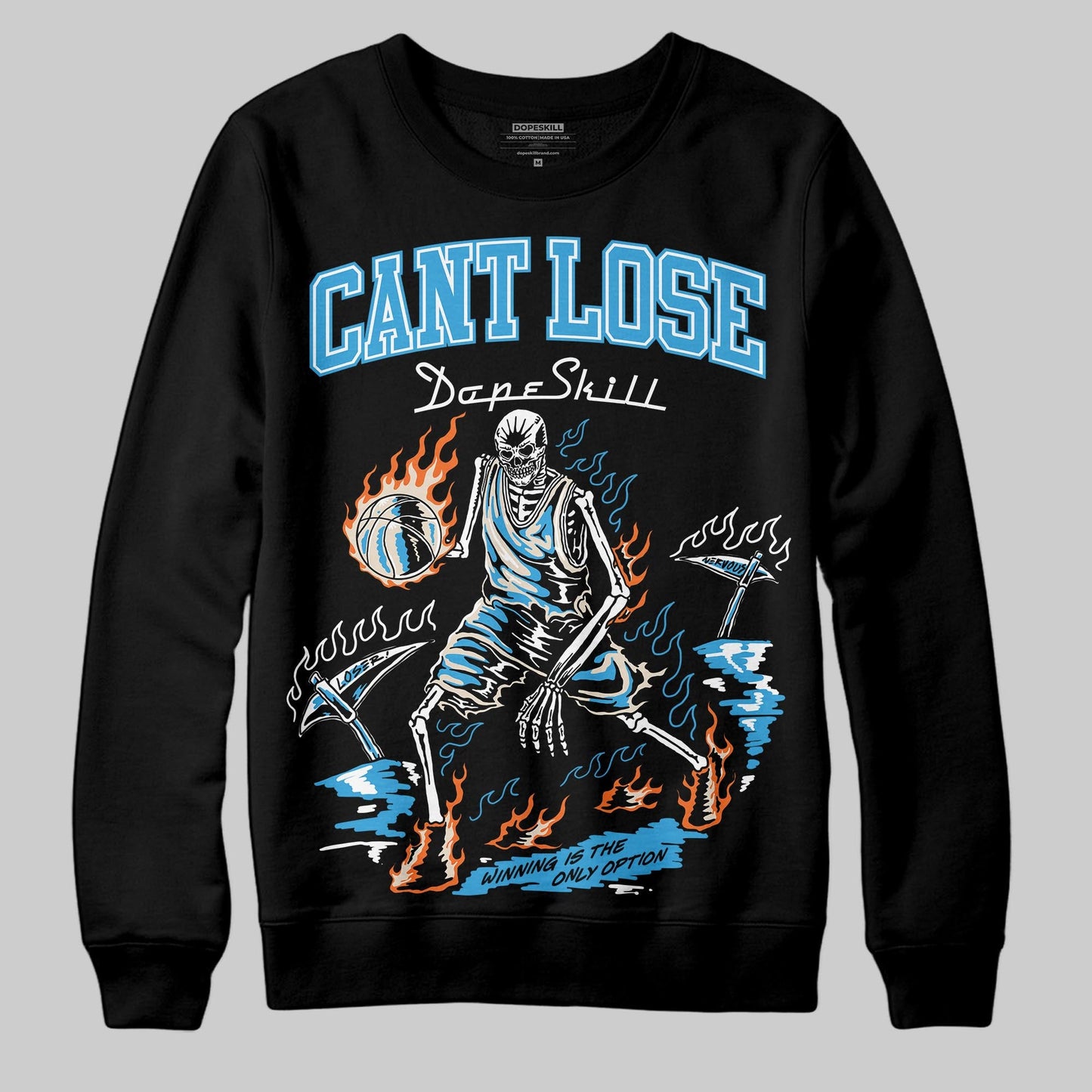 UNC Reimagined 1s DopeSkill Sweatshirt Cant Lose Graphic