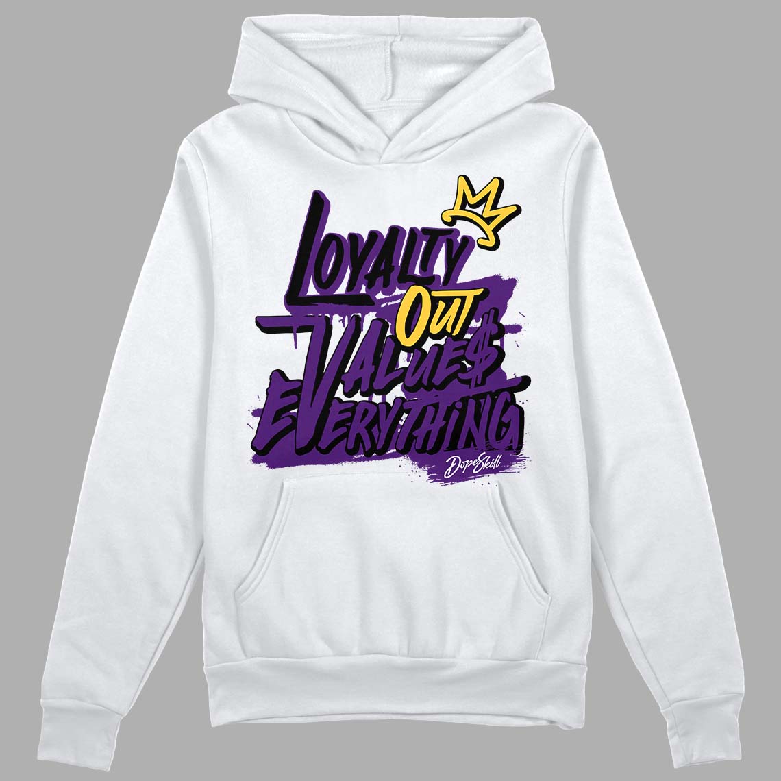 Field Purple 12s DopeSkill Hoodie Sweatshirt LOVE Graphic