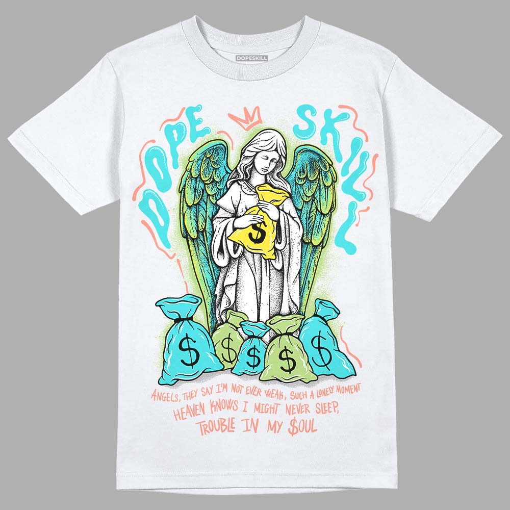 Cyan Burst 9060 DopeSkill T-Shirt Angels Graphic