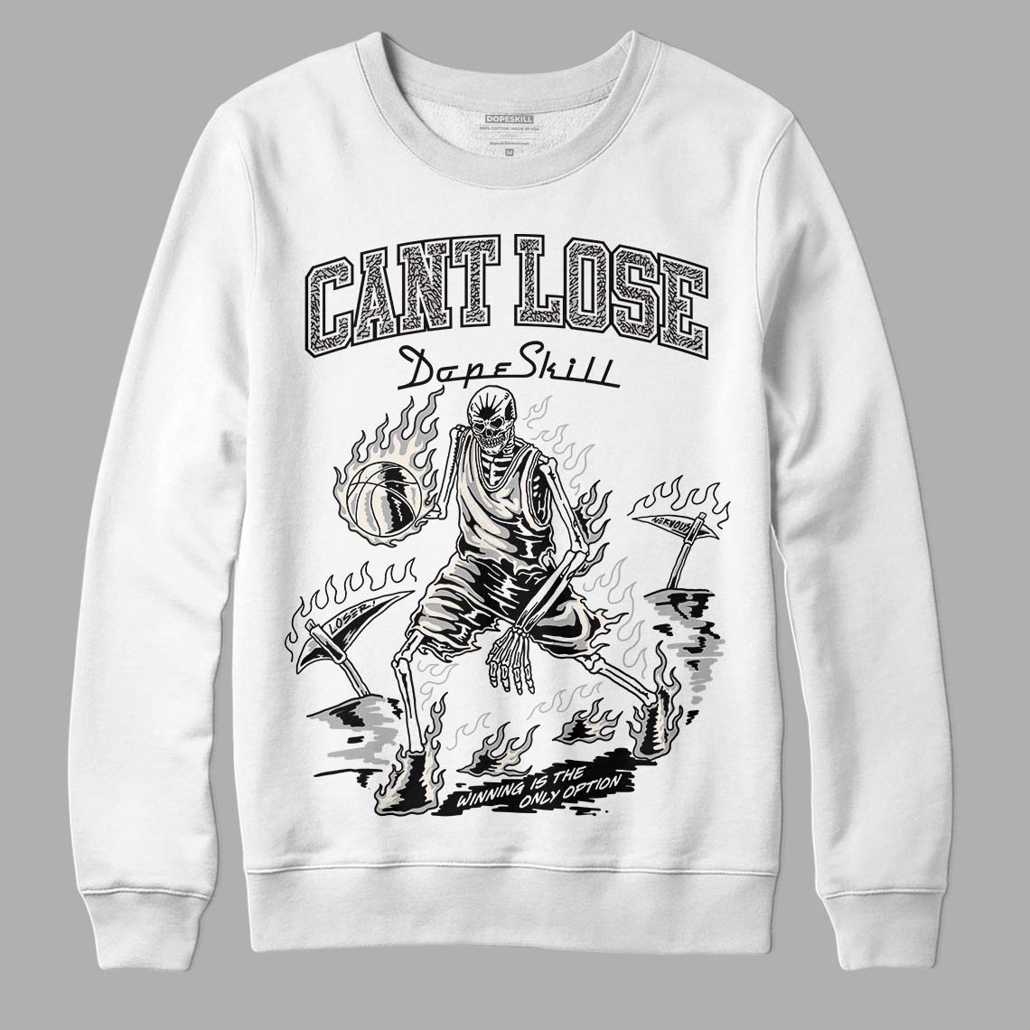 Off Noir 3s DopeSkill Sweatshirt Cant Lose Graphic