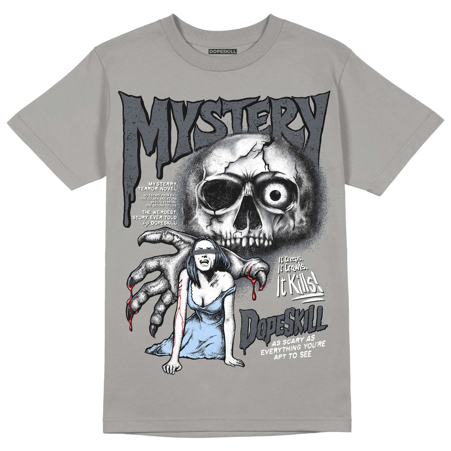 Cool Grey 11s DopeSkill Grey T-shirt Mystery Ghostly Grasp Graphic