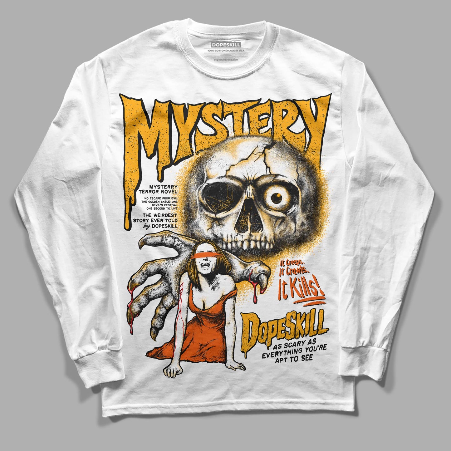 Black Taxi 12s DopeSkill Long Sleeve T-Shirt Mystery Ghostly Grasp Graphic