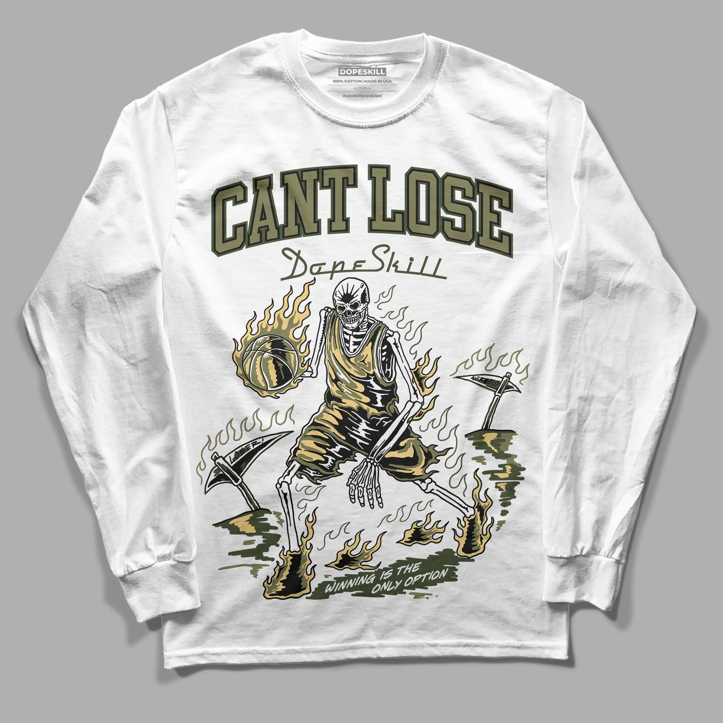 Craft Olive 4s DopeSkill Long Sleeve T-Shirt Cant Lose Graphic