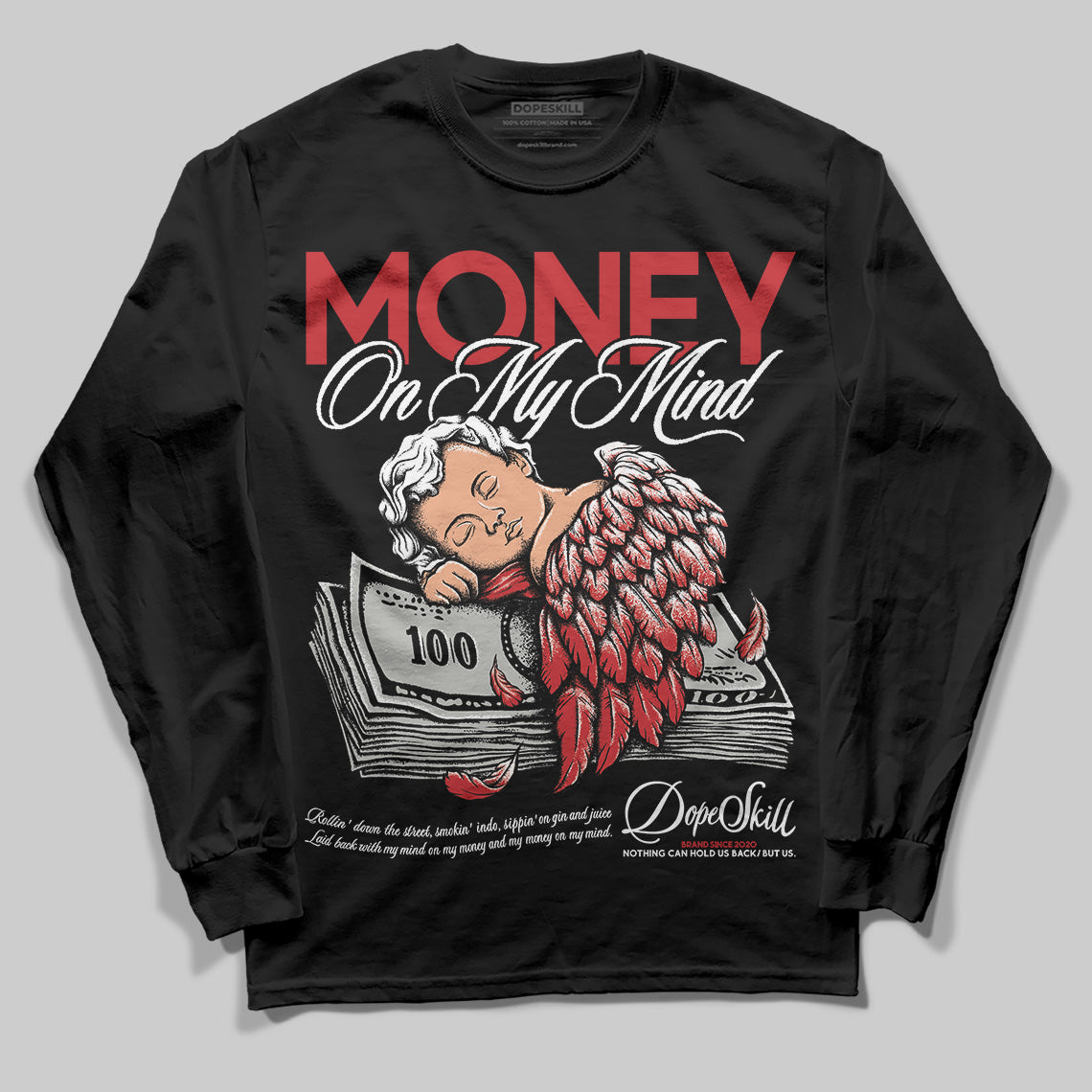 Bred 11s DopeSkill Long Sleeve T-Shirt MOMM Graphic