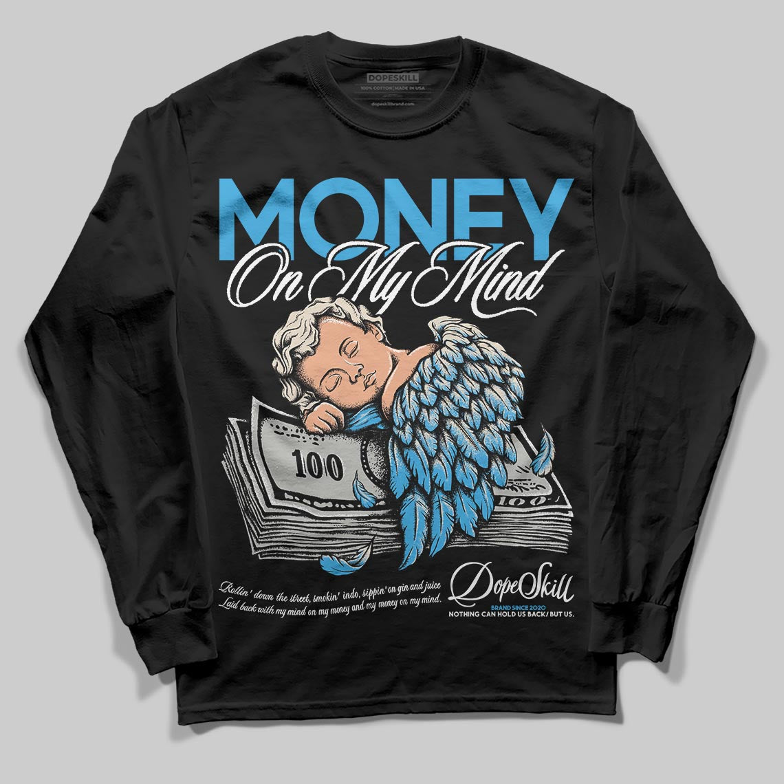 UNC Reimagined 1s DopeSkill Long Sleeve T-Shirt MOMM Graphic