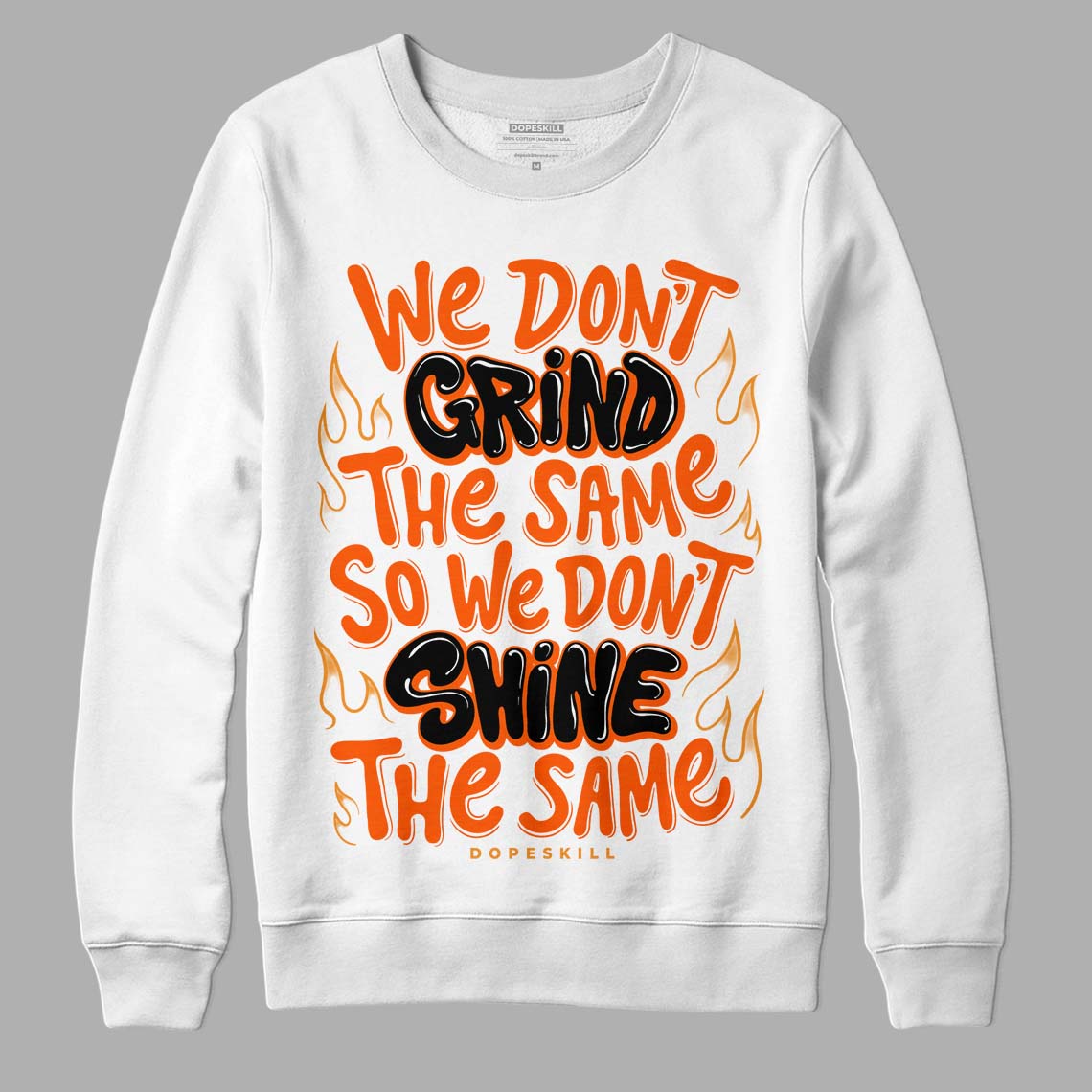 Brilliant Orange 12s DopeSkill Sweatshirt Grind Shine Graphic