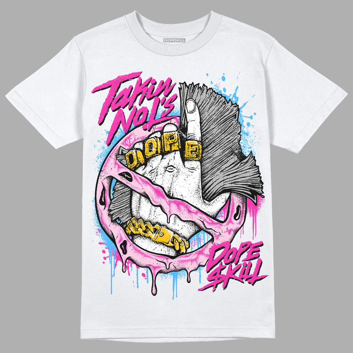 Triple Pink Dunk Low DopeSkill T-Shirt Takin No L's Graphic