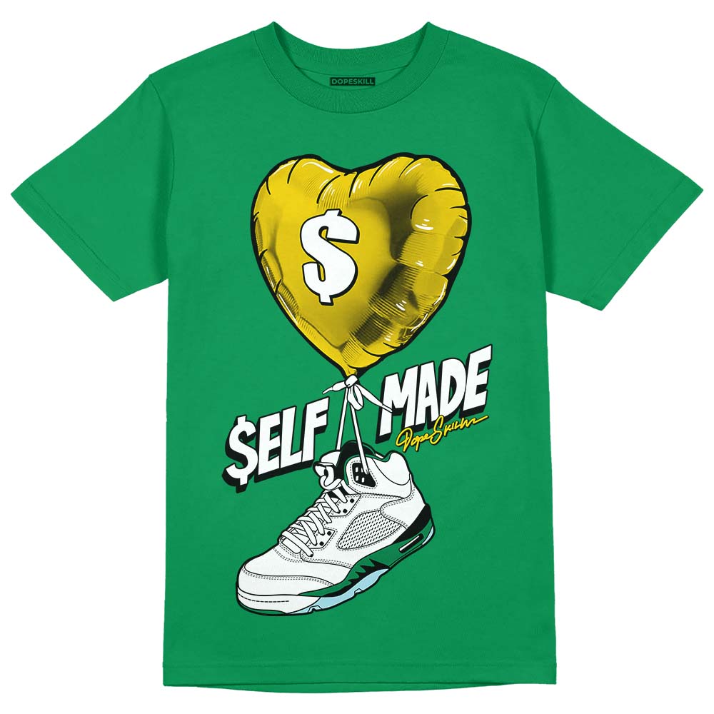 Lucky Green 5s DopeSkill Green T-shirt Self Made Graphic