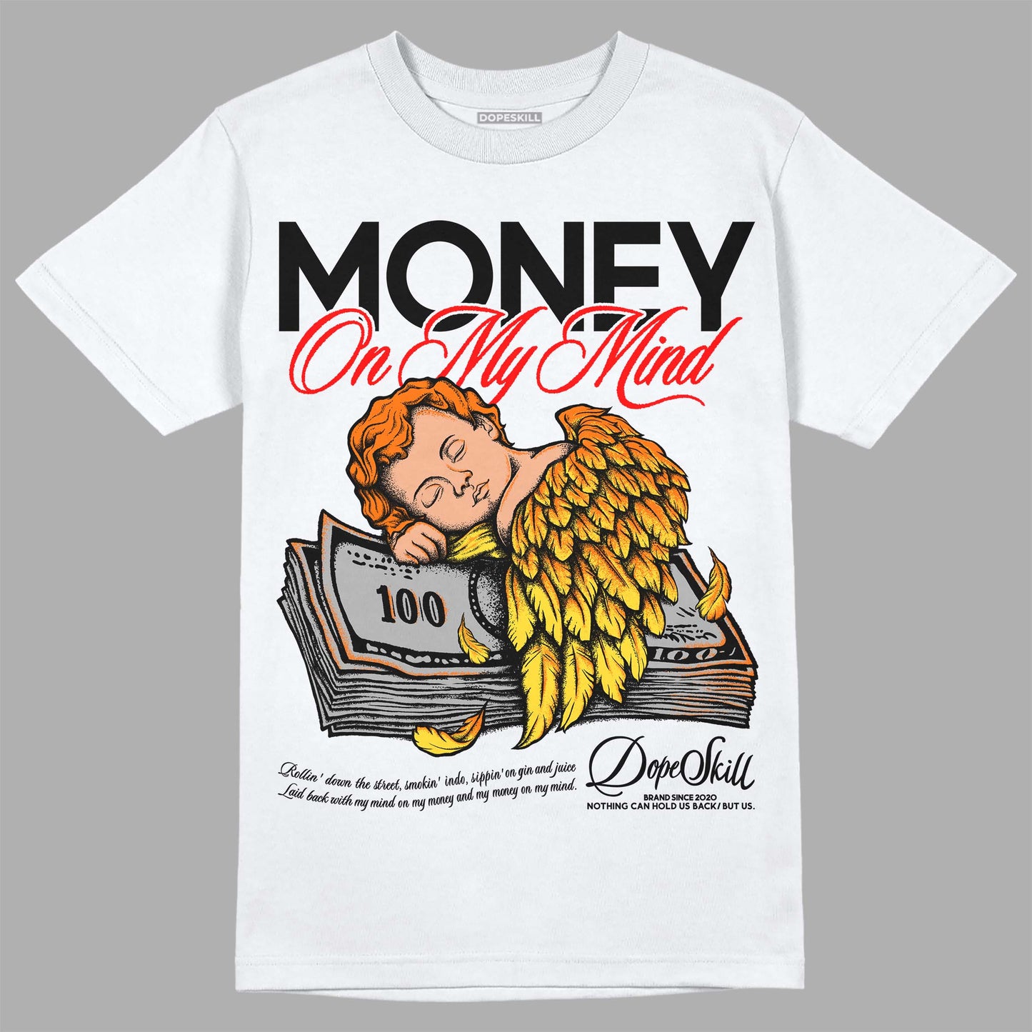 Black Tour Yellow AJ 4 Thunder DopeSkill Unisex T-Shirt MOMM Graphic