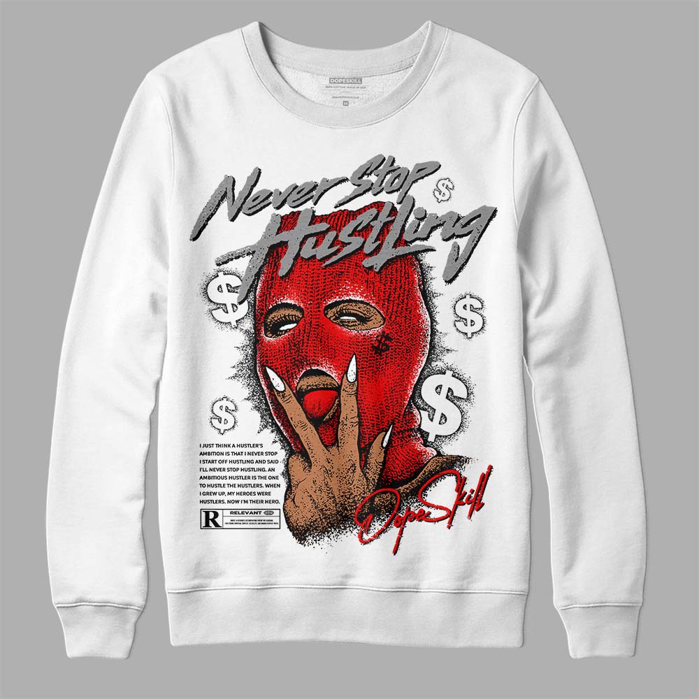 Dunk Panda White Black DopeSkill Sweatshirt Never Stop Hustling Graphic