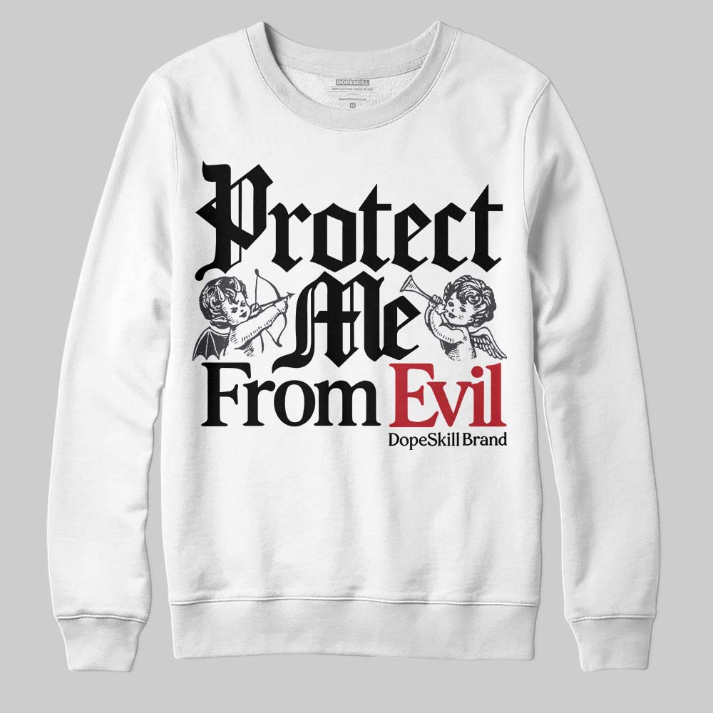 Black Cat 3s DopeSkill Sweatshirt Protect Me From Evil Graphic