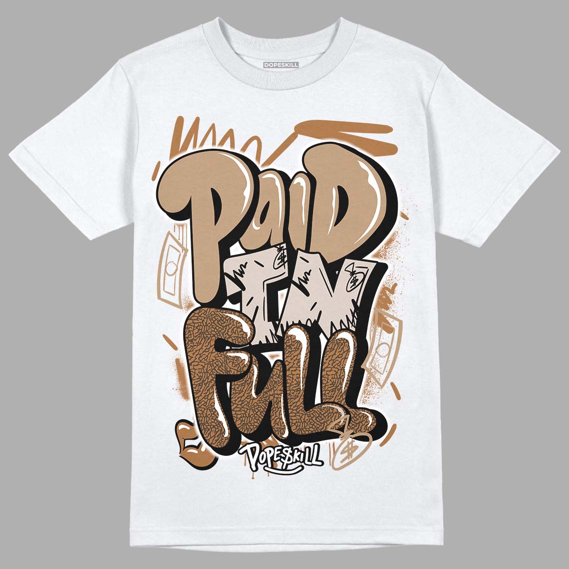 Palomino 3s DopeSkill T-Shirt New Paid In Full Graphic