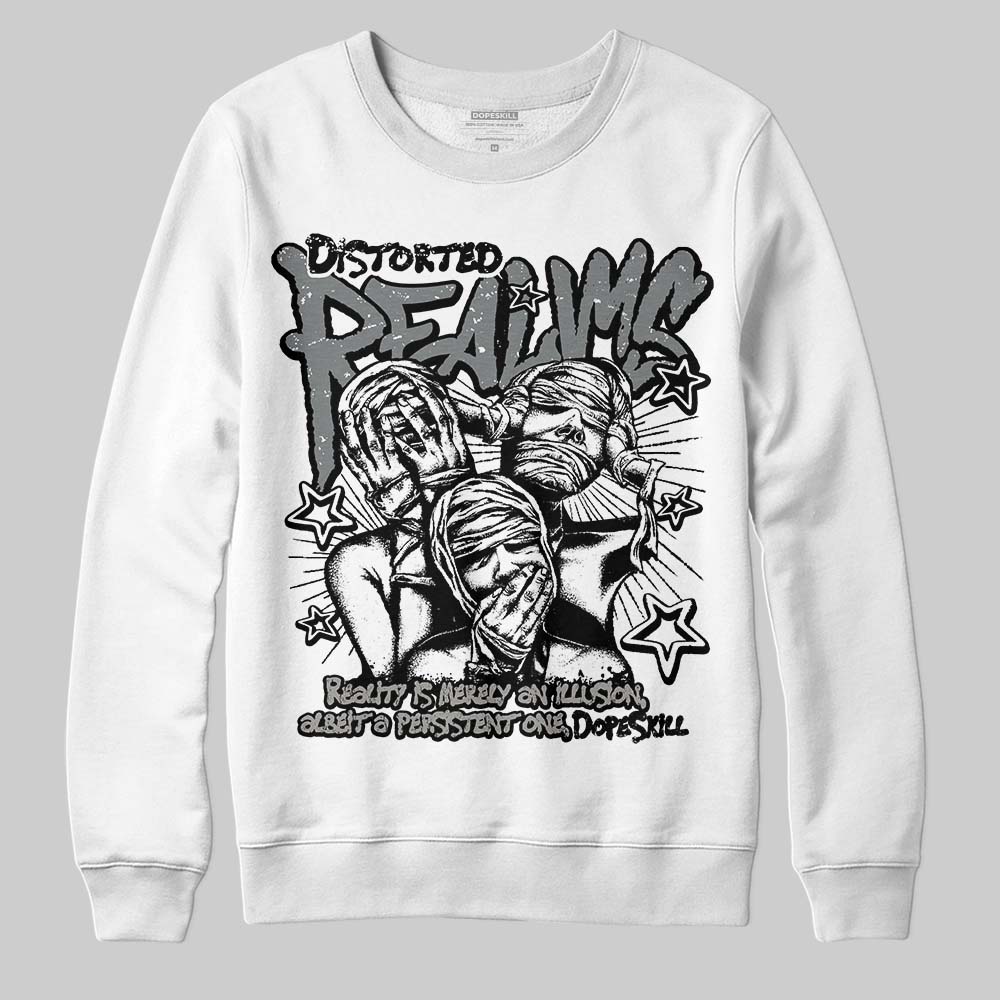 Cool Grey 9s DopeSkill Sweatshirt Distorted Realms Graphic