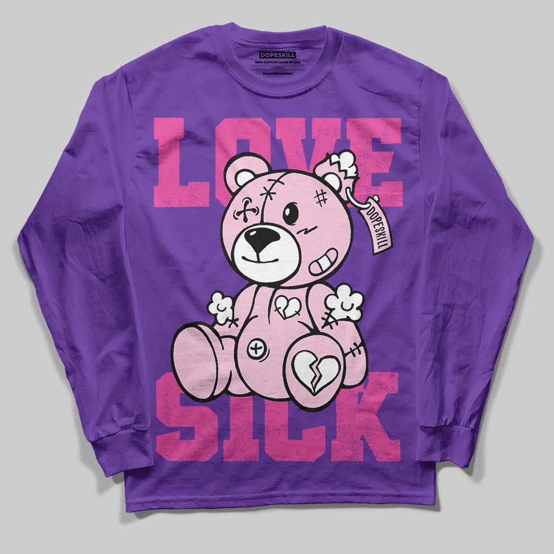 PURPLE Collection DopeSkill Long Sleeve T-Shirt Love Sick Graphic