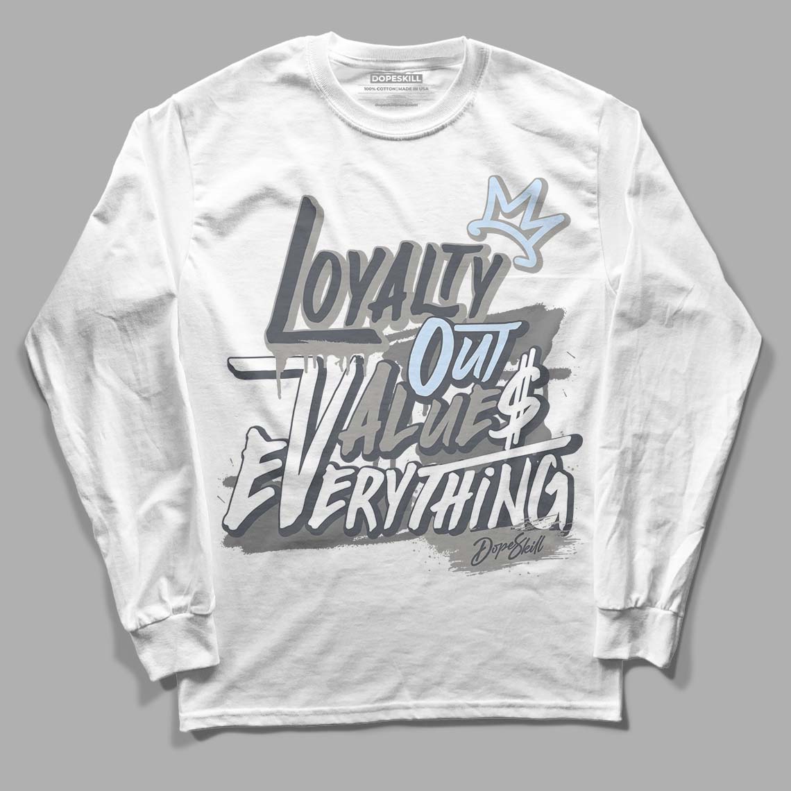 Cool Grey 6s DopeSkill Long Sleeve T-Shirt LOVE Graphic