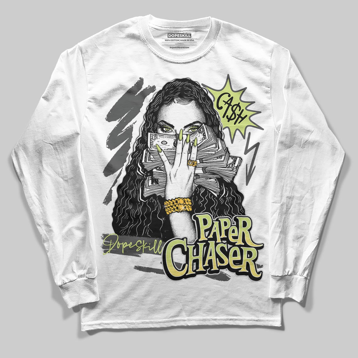 Light Lemon Twist 4s DopeSkill Long Sleeve T-Shirt NPC Graphic