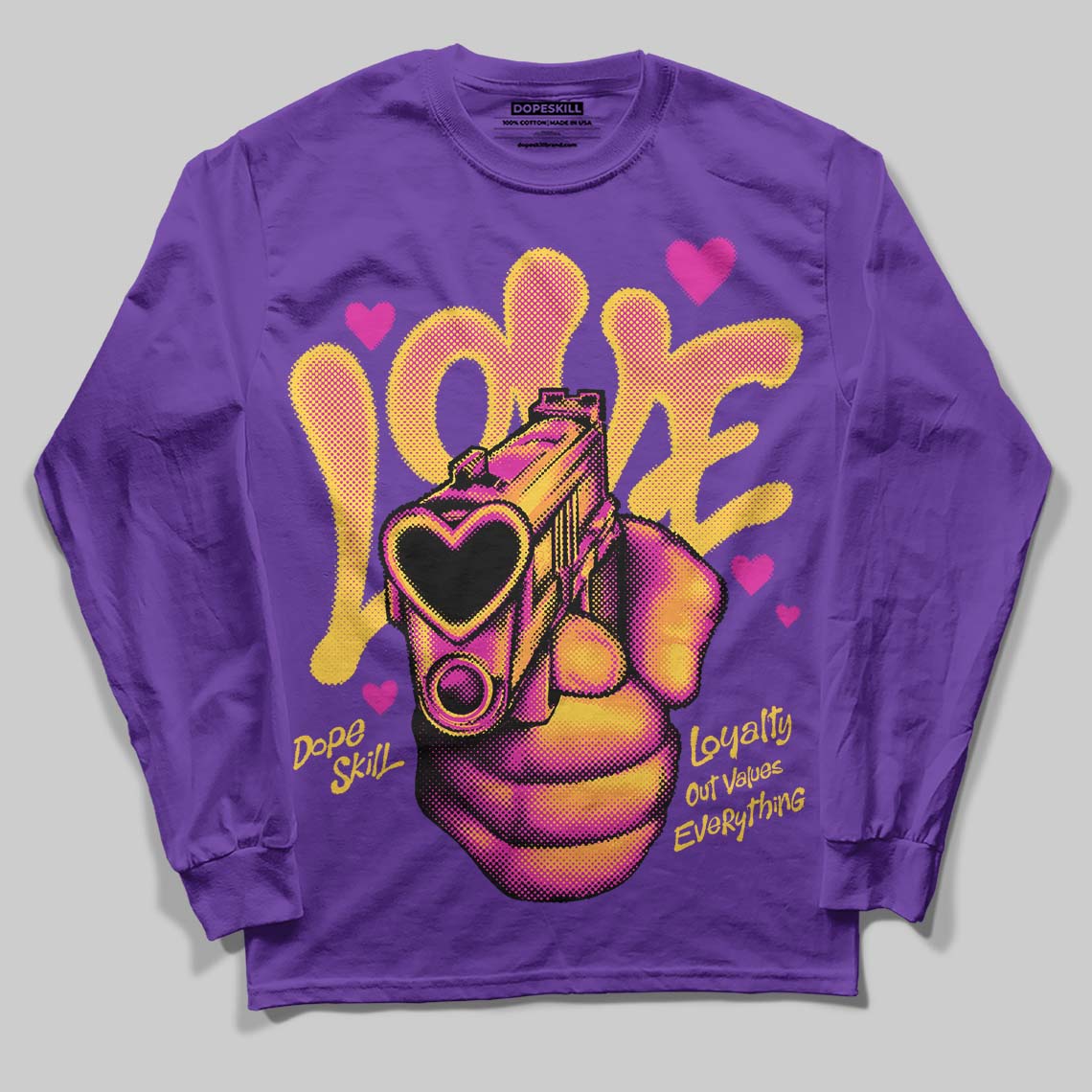 PURPLE Collection DopeSkill Long Sleeve T-Shirt Love Shot Graphic