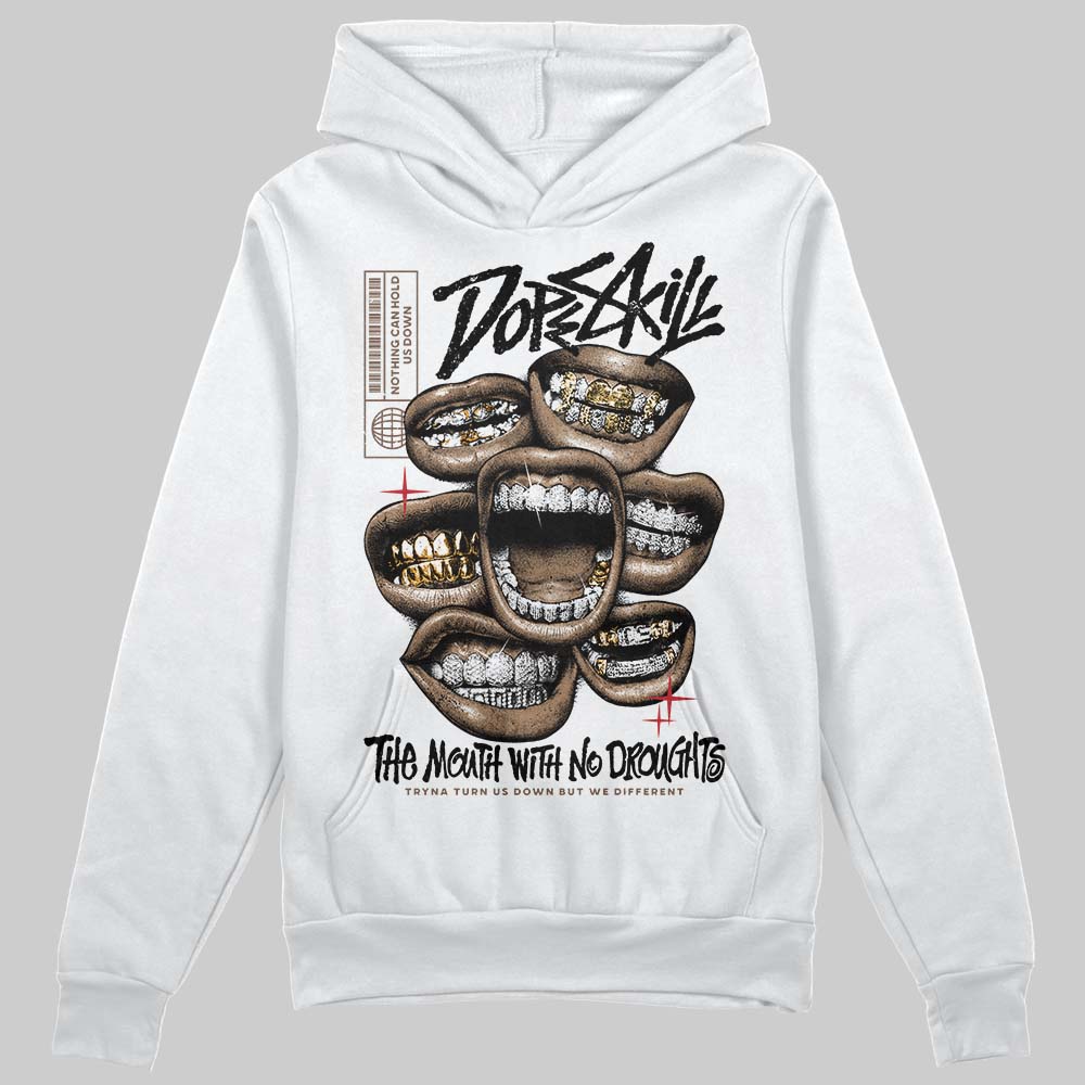 Olive 9s DopeSkill Hoodie Sweatshirt The Mouth With No Droughts Graphic