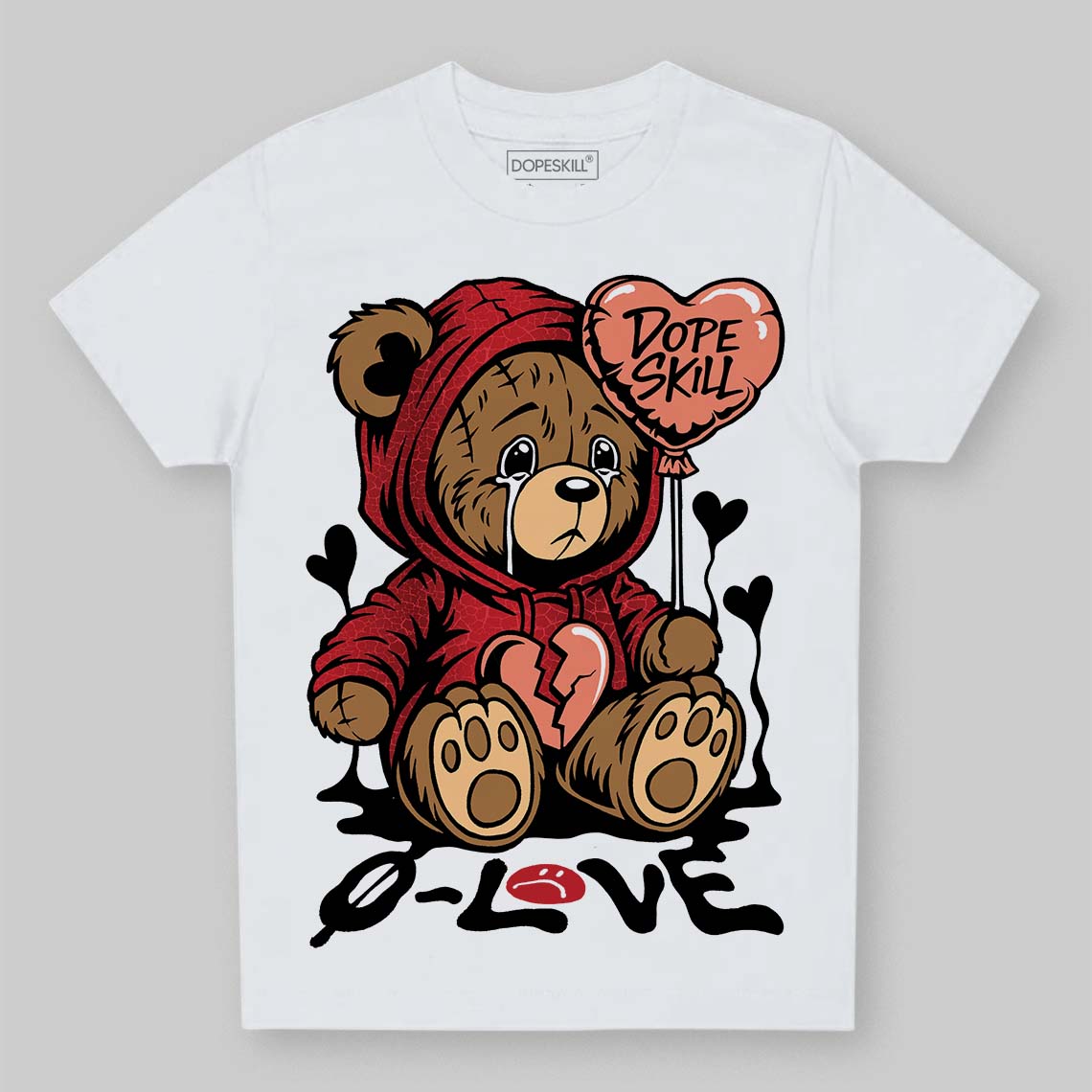 Ruby 1s DopeSkill Toddler Kids T-shirt Broken Bear Graphic