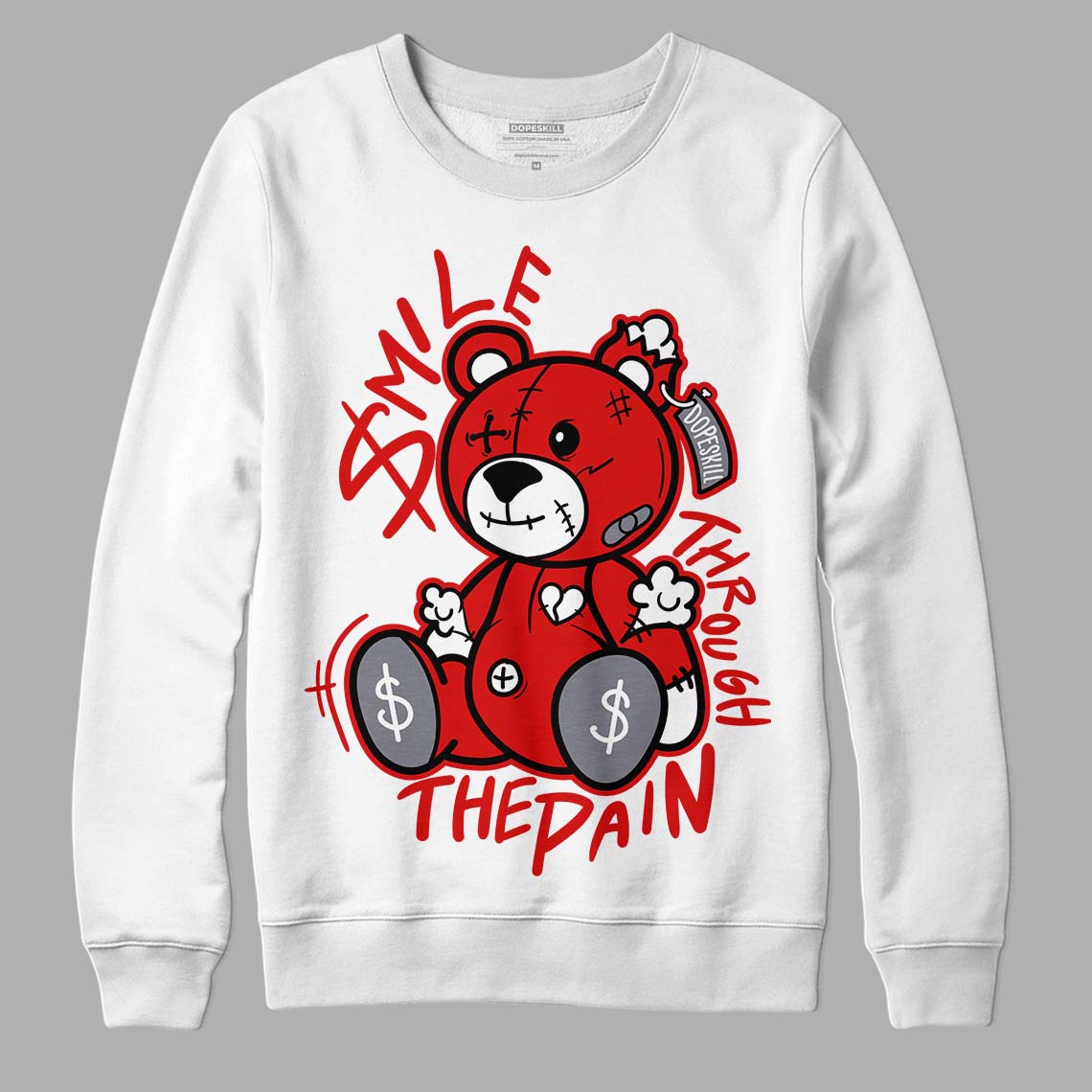 Gym Red 9s DopeSkill Sweatshirt BEAN Graphic