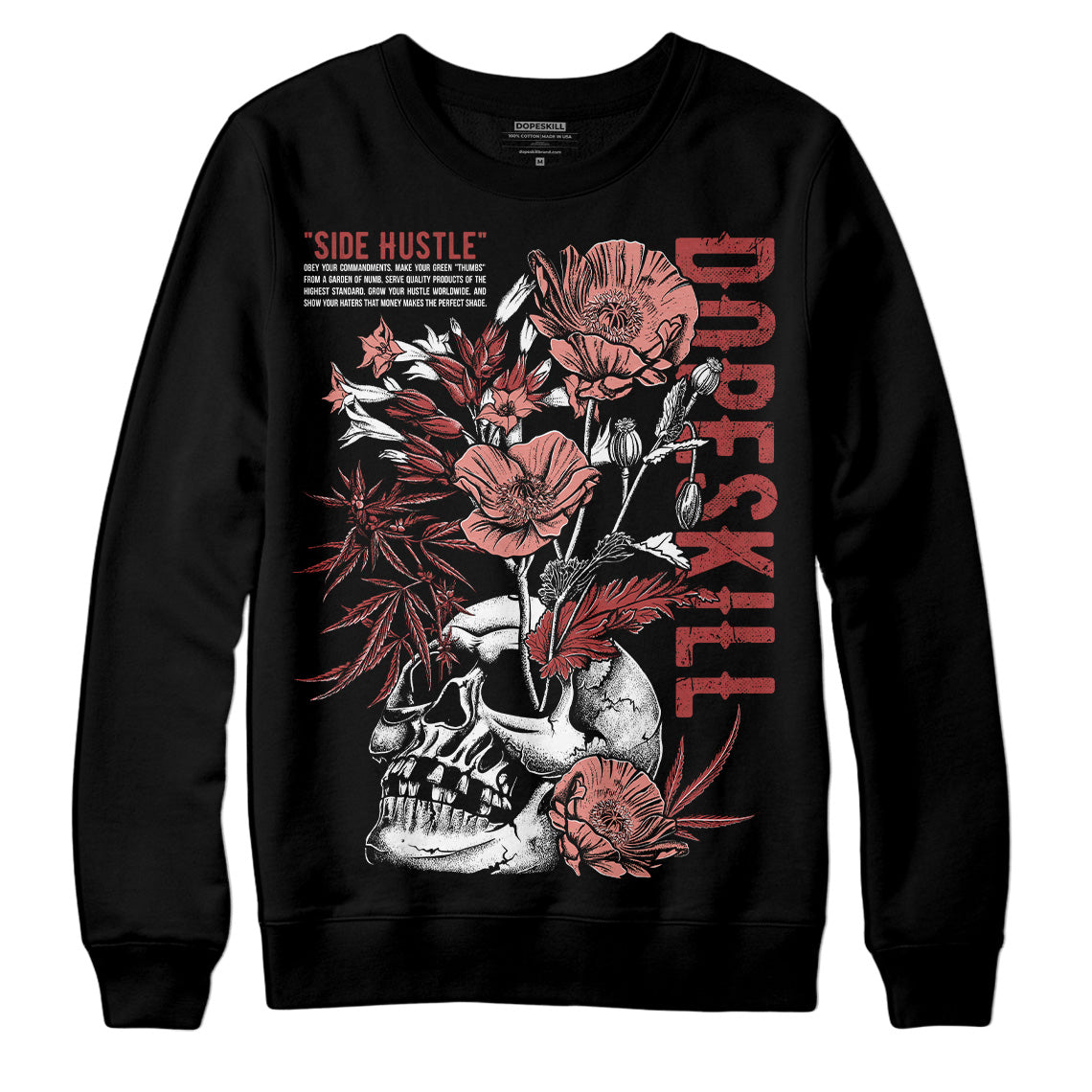 Dune Red 13s DopeSkill Sweatshirt Side Hustle Graphic