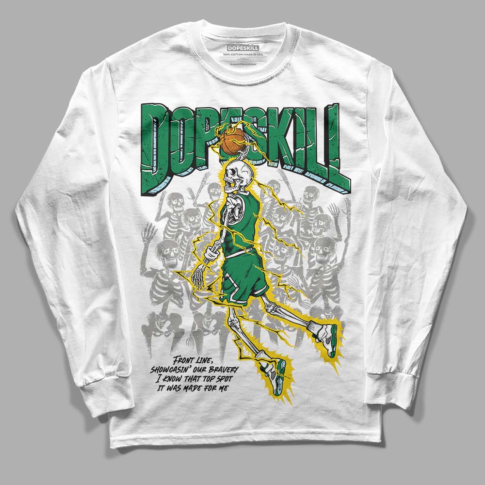 Lucky Green 5s DopeSkill Long Sleeve T-Shirt Thunder Dunk Graphic