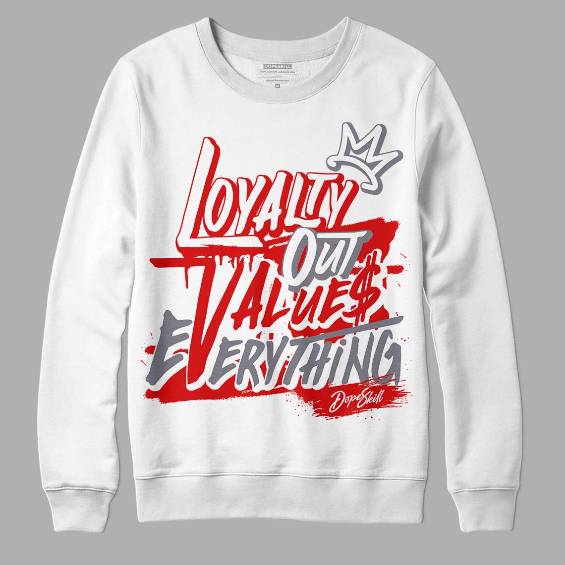 Gym Red 9s DopeSkill Sweatshirt LOVE Graphic