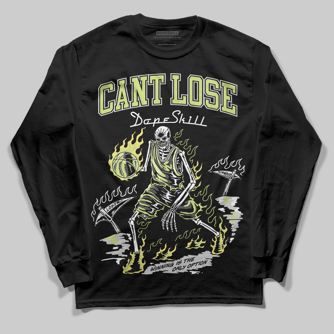 Light Lemon Twist 4s DopeSkill Long Sleeve T-Shirt Cant Lose Graphic