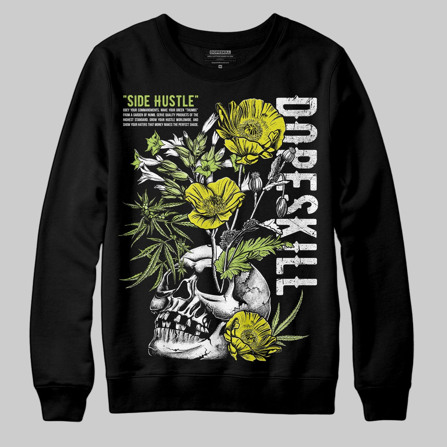 Bright Cactus 13s DopeSkill Sweatshirt Side Hustle Graphic