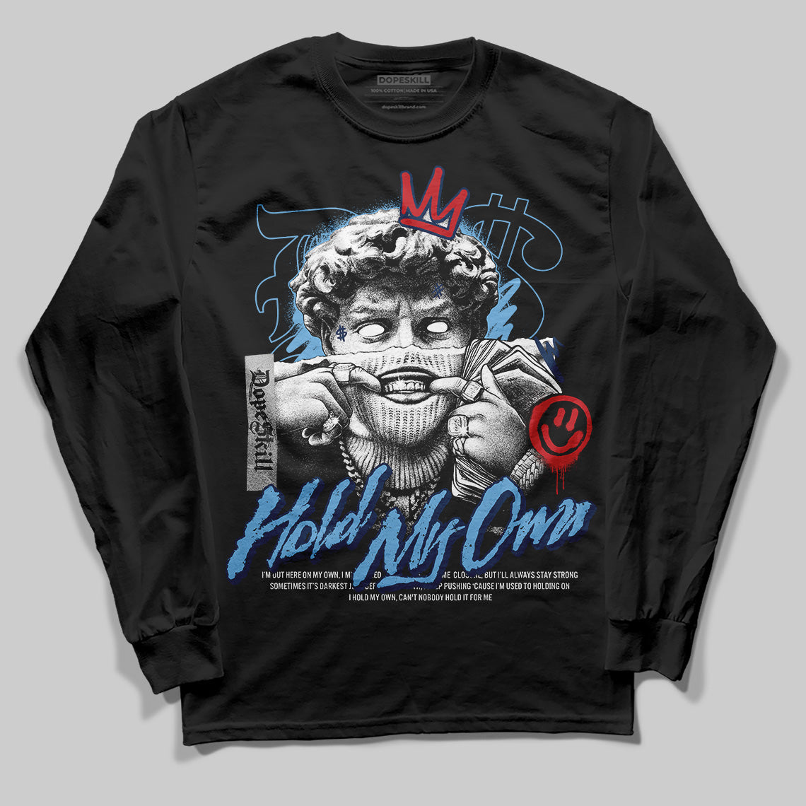 Summit White Navy 4s DopeSkill Long Sleeve T-Shirt In My Way Graphic