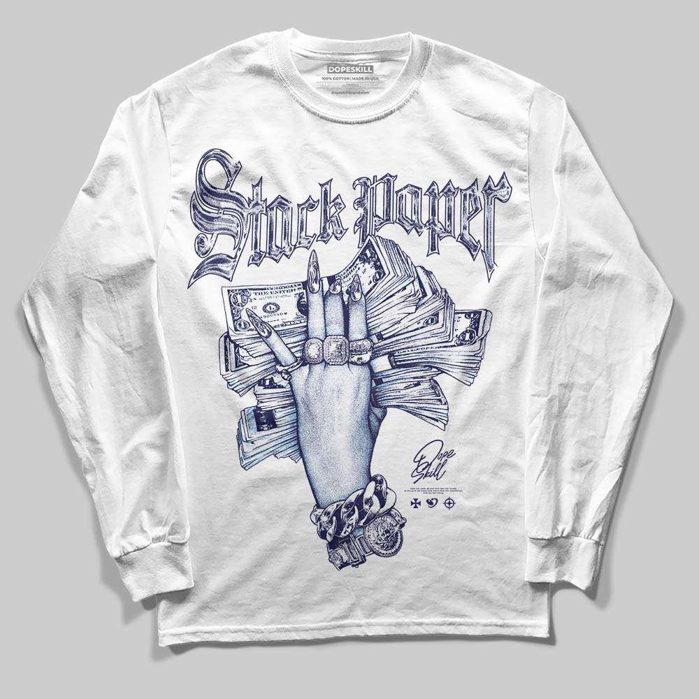 University Blue Collection DopeSkill Long Sleeve T-Shirt Stack Paper Graphic