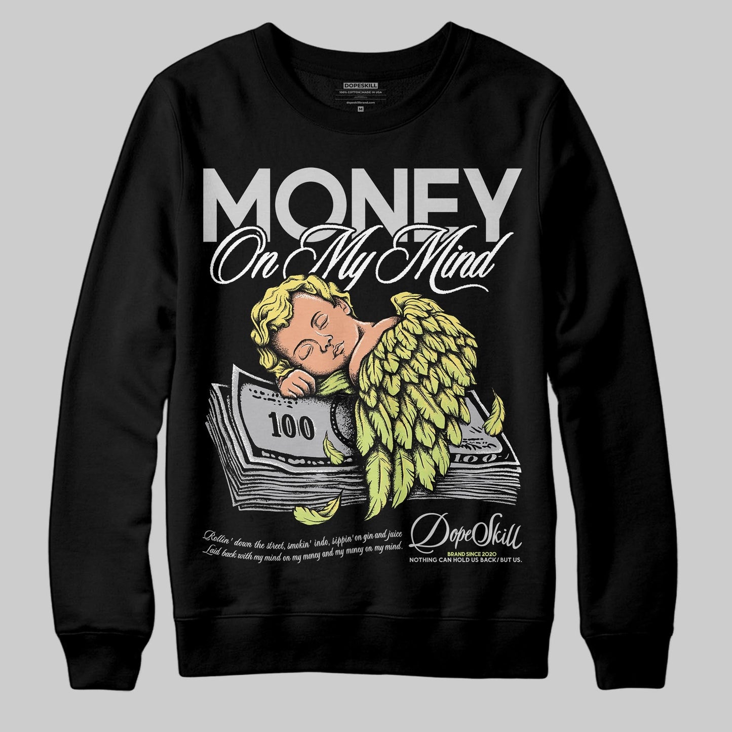 Light Lemon Twist 4s DopeSkill Sweatshirt MOMM Graphic