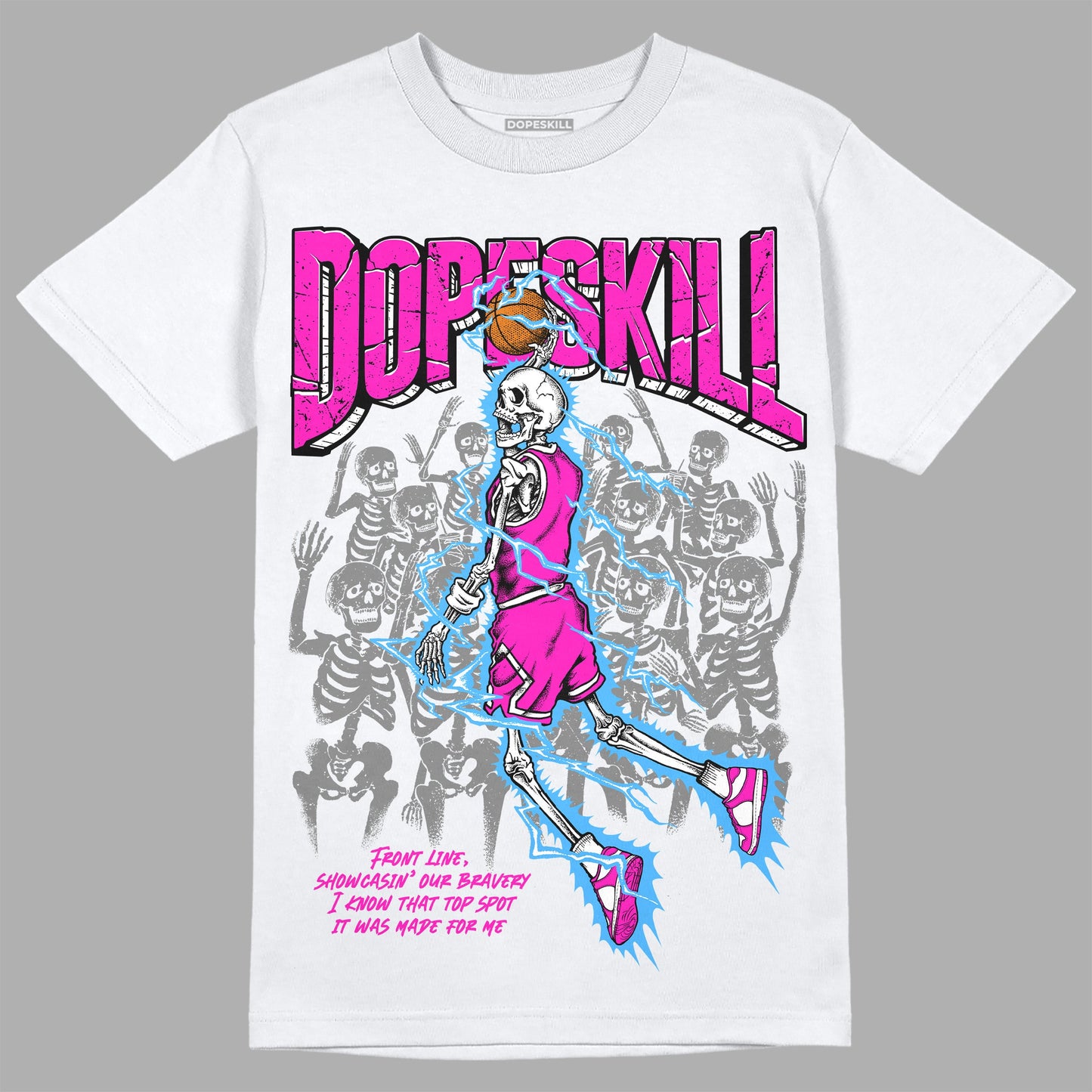 Dunk Low Active Fuchsia DopeSkill T-Shirt Thunder Dunk Graphic