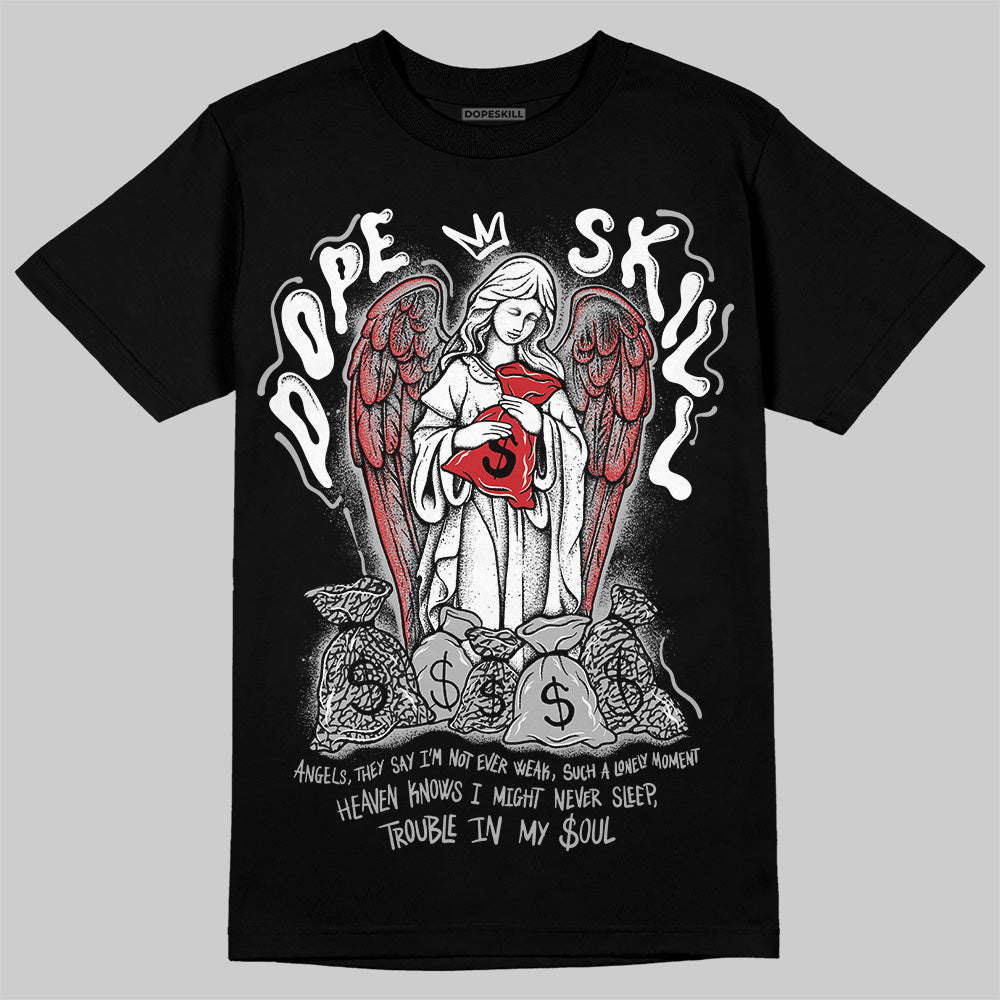 Black Cement 3s DopeSkill T-Shirt Angels Graphic
