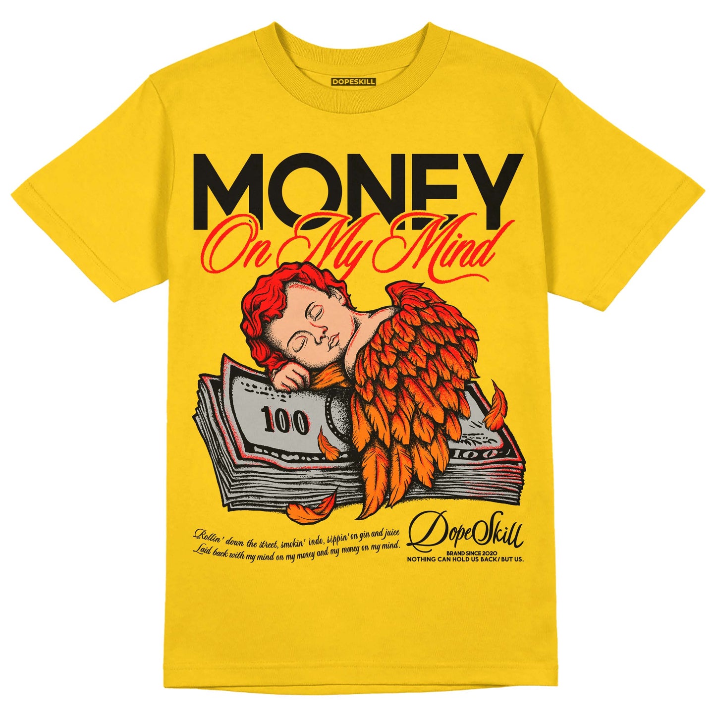 Black Tour Yellow AJ 4 Thunder DopeSkill Unisex T-Shirt MOMM Graphic