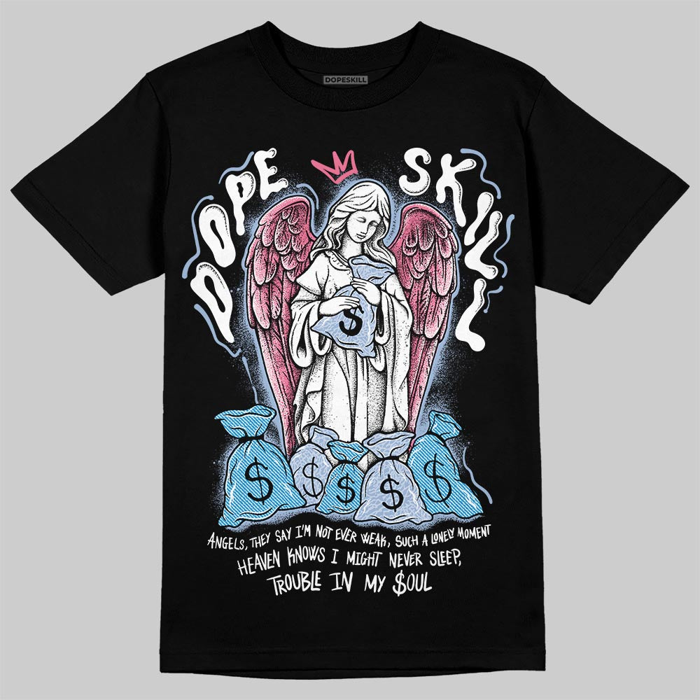 Denim Pink Glow 3s DopeSkill T-Shirt Angels Graphic