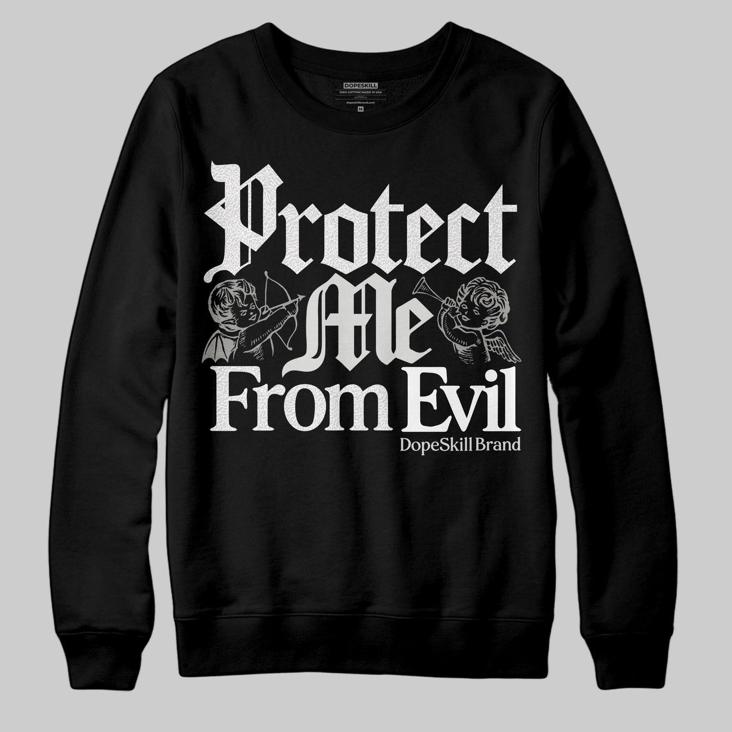 Pure Money 3s DopeSkill Sweatshirt Protect Me From Evil Graphic