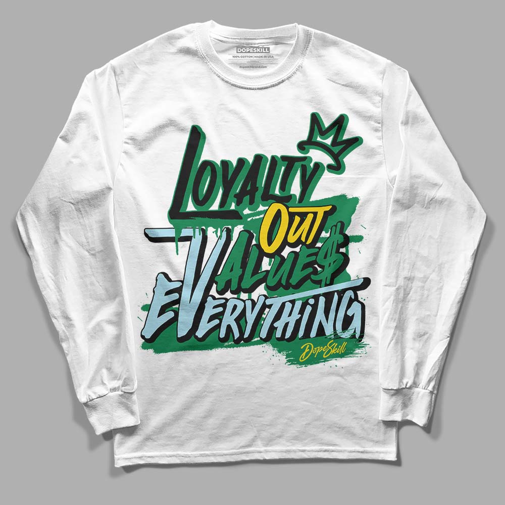 Lucky Green 5s DopeSkill Long Sleeve T-Shirt LOVE Graphic