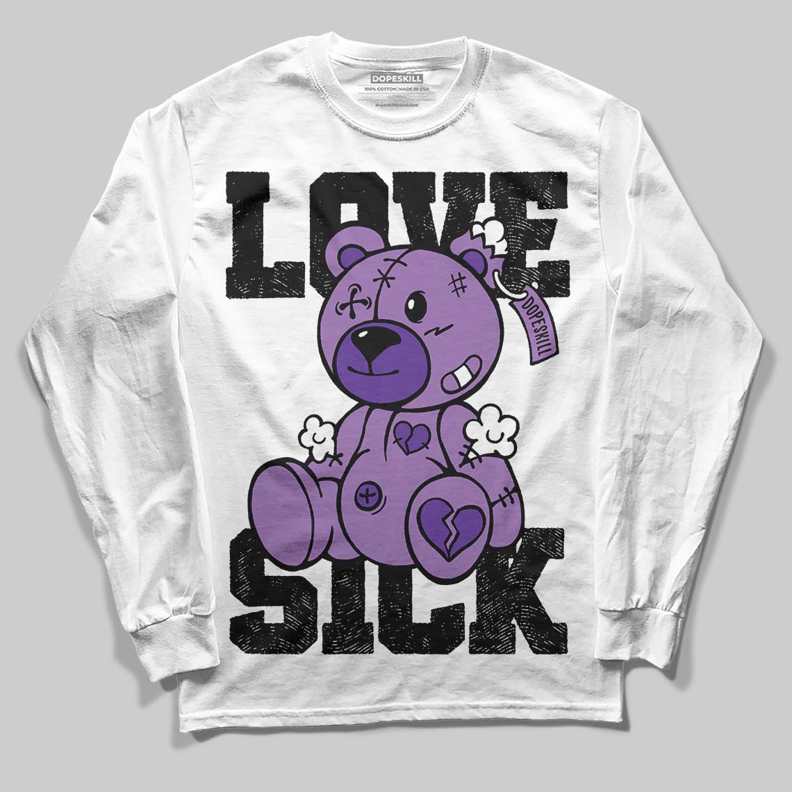 PURPLE Collection DopeSkill Long Sleeve T-Shirt Love Sick Graphic