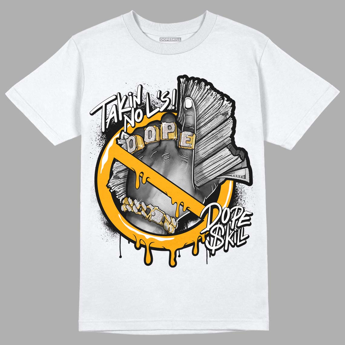 Black Taxi 12s DopeSkill T-Shirt Takin No L's Graphic
