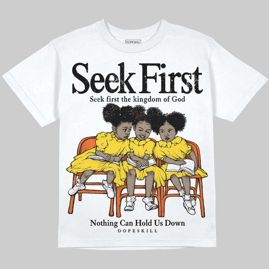 Black Tour Yellow AJ 4 Thunder DopeSkill Oversize Print T-Shirt New Seek First Graphic