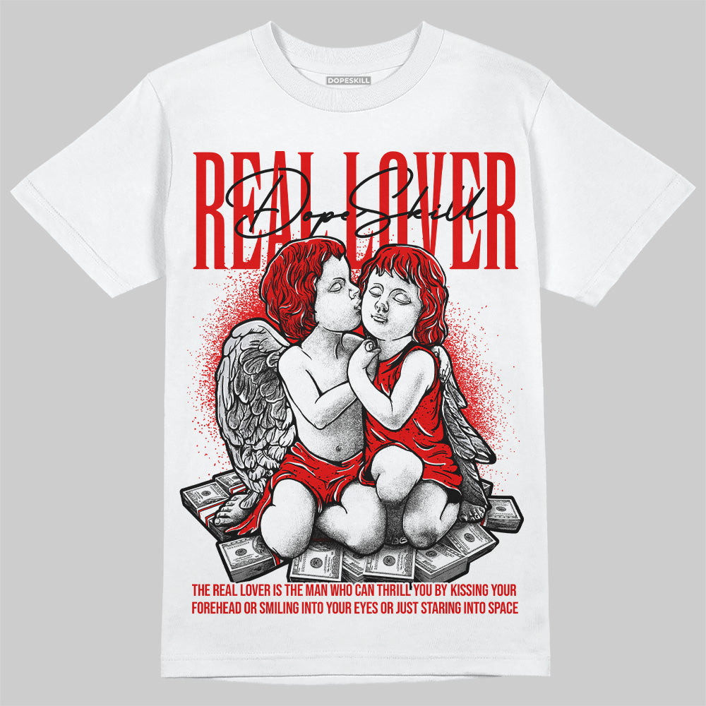 Red Cement 4S DopeSkill T-Shirt Real Lover Graphic