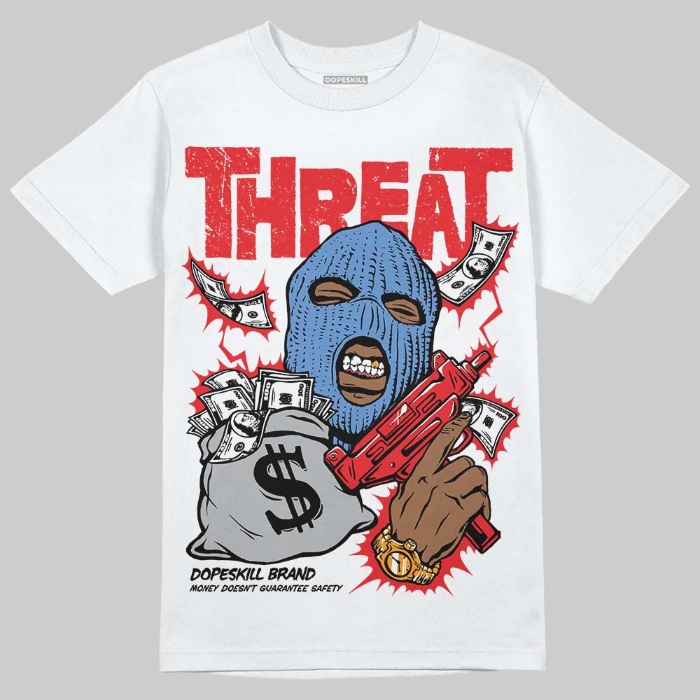 Cherry 11s DopeSkill T-Shirt Under Threat Graphic