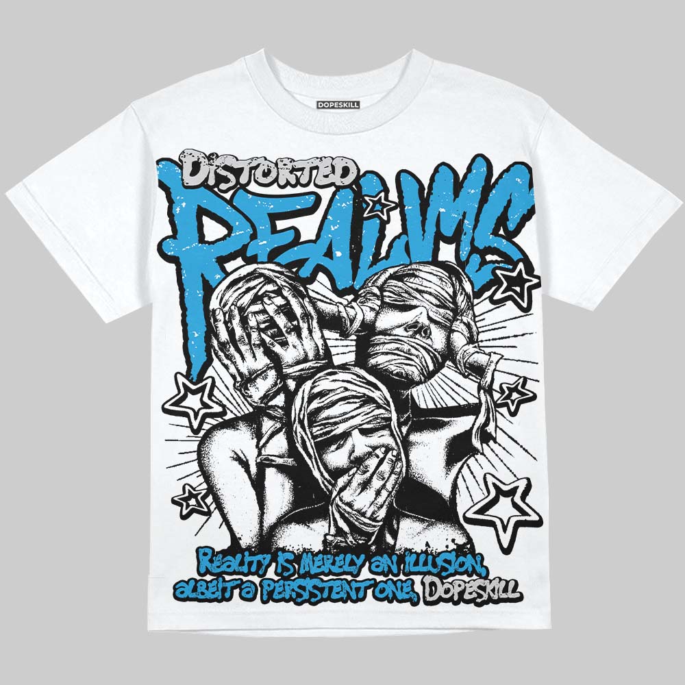 Military Blue 4s DopeSkill Oversize Print T-Shirt Distorted Realms Graphic
