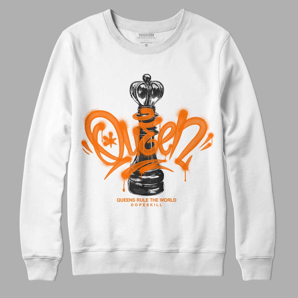 Dunk Low Magma Orange DopeSkill Sweatshirt Queen Chess Graphic