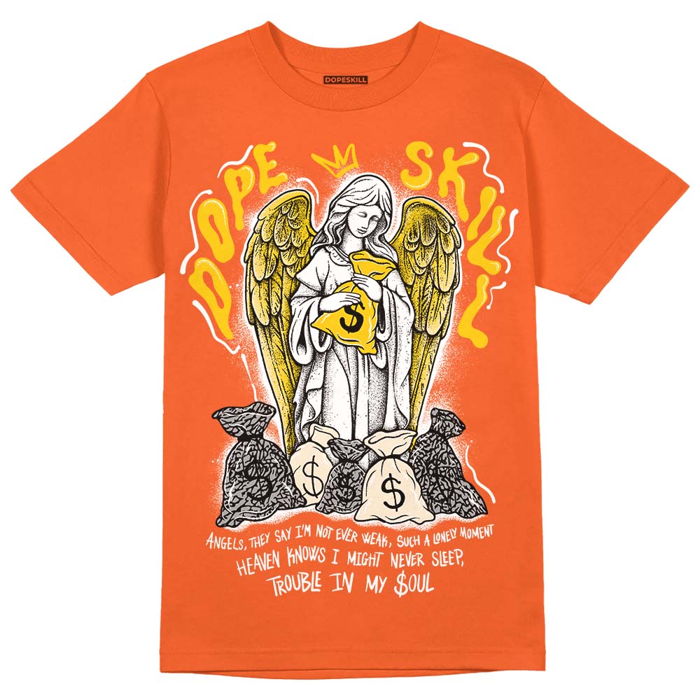 Georgia Peach 3s DopeSkill Orange T-shirt Angels Graphic