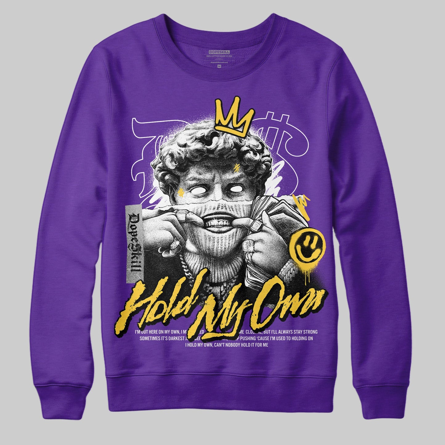Field Purple 12s DopeSkill Purple Sweatshirt In My Way Graphic