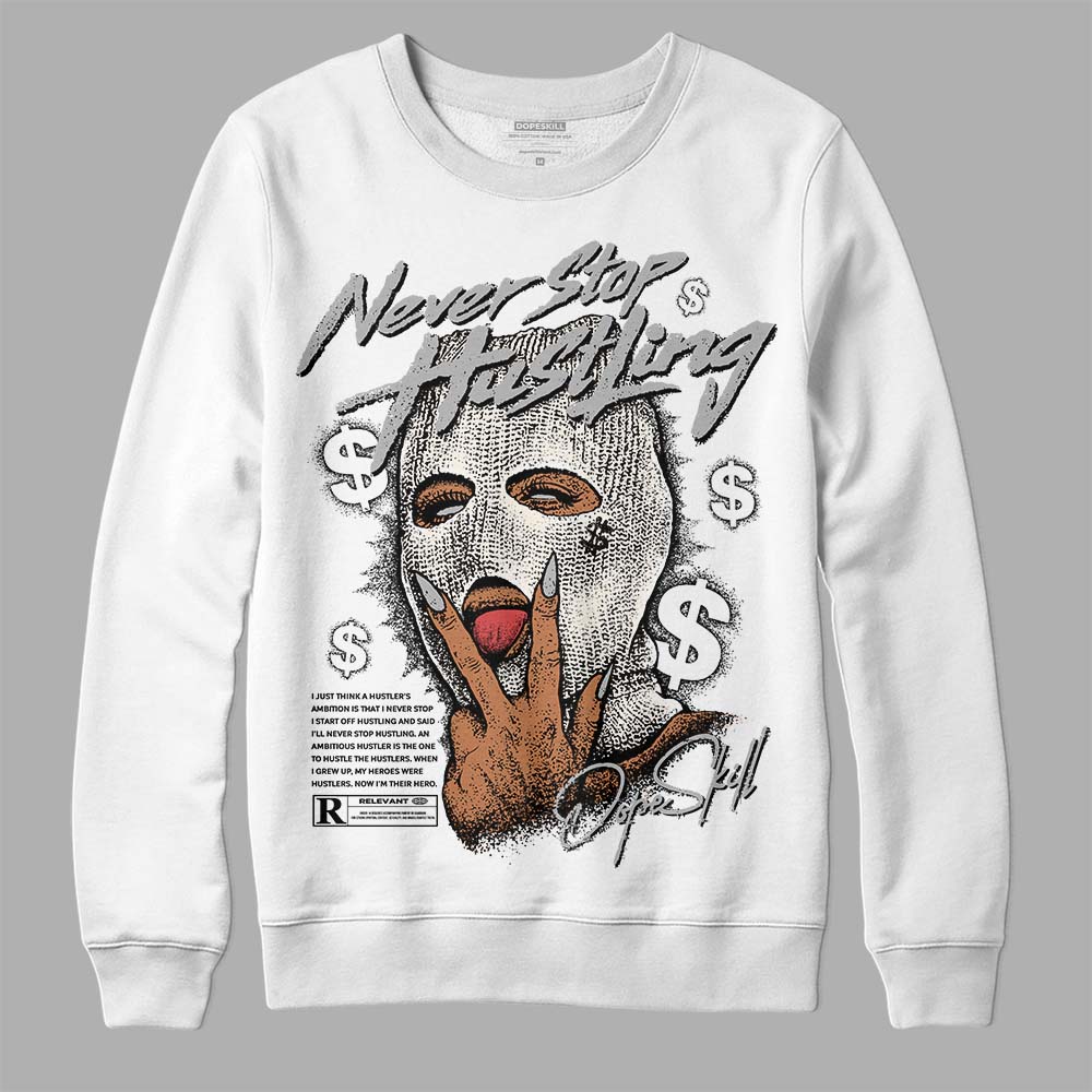 Off Noir 3s DopeSkill Sweatshirt Never Stop Hustling Graphic