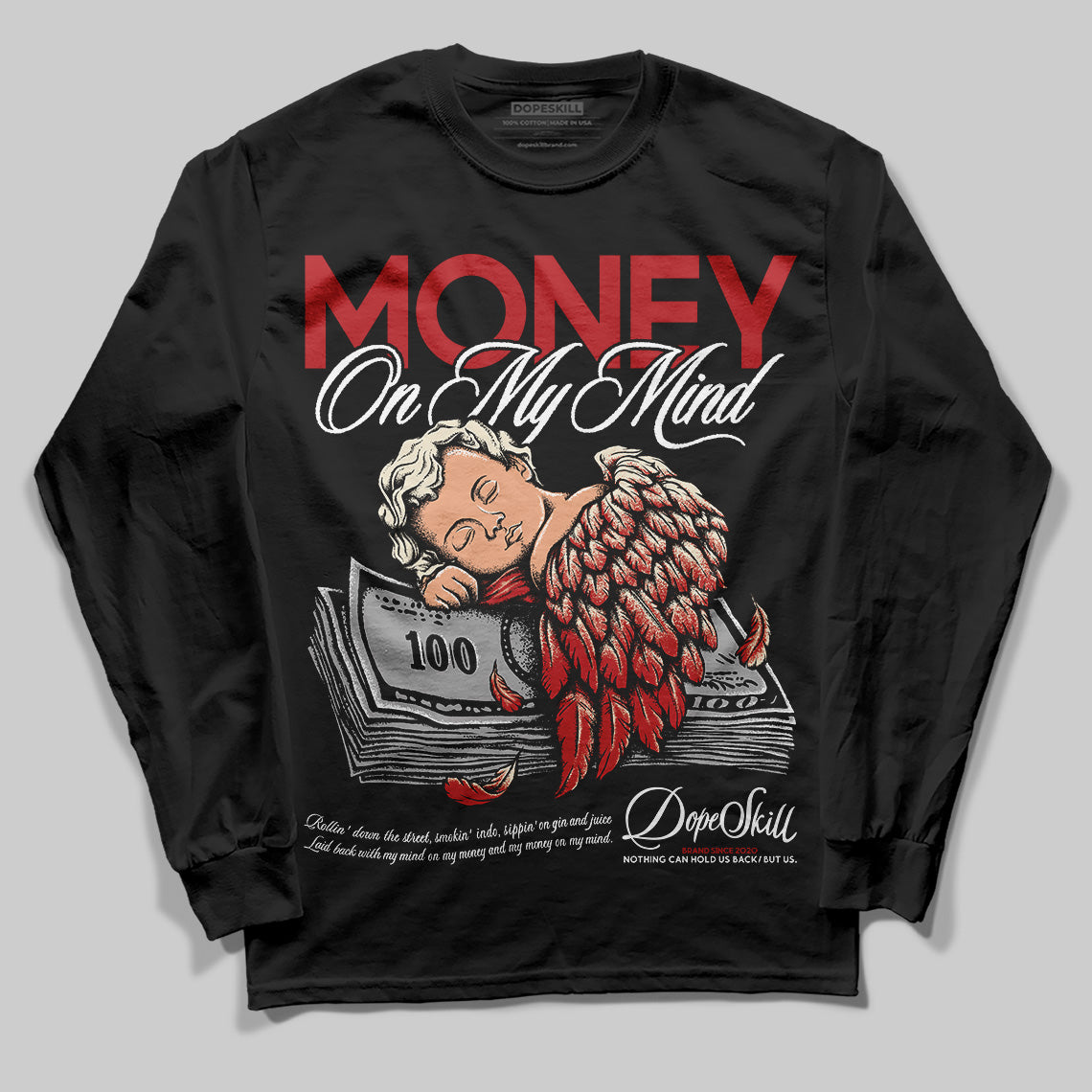 Black Toe Reimagined 1s DopeSkill Long Sleeve T-Shirt MOMM Graphic