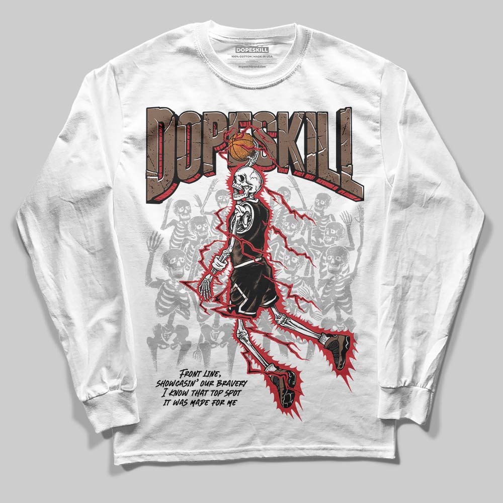 Olive 9s DopeSkill Long Sleeve T-Shirt Thunder Dunk Graphic